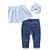 cheap Sets-Toddler Girls&#039; Clothing Set Sleeveless Blue Solid Colored Cotton Daily Holiday Beach Dresswear Short / Summer