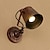 זול פמוטי קיר-סגנון חלוד / בקתה מסורתי / קלסי מנורות קיר מתכת אור קיר 110-120V 220-240V 40 W / E27