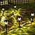 voordelige Tuinlampen-4 stuks roestvrij stalen 1-ledige zonnedak lichtweg gangpad tuin lamp
