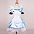 cheap Men&#039;s &amp; Women&#039;s Halloween Costumes-Princess Fairytale Cosplay Costume Party Costume Women&#039;s Halloween Carnival Festival / Holiday Polyester Outfits Blue / White Patchwork