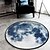 cheap Living Room &amp; Bedroom Rugs-Modern Area Rugs Polyester Floral Round