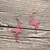 tanie Modne kolczyki-Damskie Kolczyki drop Zwierzę damska Artystyczny minimalistyczny styl Moda Śłodkie Euroamerykańskie Kolczyki Biżuteria Depression pink Na Prezenty bożonarodzeniowe Ślub Impreza Specjalne okazje