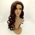 cheap Synthetic Trendy Wigs-Synthetic Wig Wavy Wavy Wig Long Brown Synthetic Hair Women&#039;s Brown