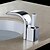 cheap Classical-Bathroom Sink Faucet - Thermostatic / Waterfall / Widespread Chrome Deck Mounted One Hole / Single Handle One HoleBath Taps