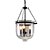 voordelige Kaarsstijl ontwerp-3-lichts 25 cm design hanglamp metaal glas geschilderde afwerking retro 110-120v / 220-240v