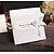 ieftine Invitații de Nuntă-Împăturit în 3 Invitatii de nunta Invitații Stil modern Hârtie Perlă Fundă panglică Șireturi