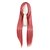 preiswerte Kostümperücke-Synthetische Perücken Perücken Glatt Gerade Perücke Lang Rosa Grün Rot Synthetische Haare Damen Gefärbte Haarspitzen (Ombré Hair) Schwarz
