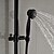 זול גופי מקלחת חיצונית-מערכת למקלחת הגדר - גשם עתיקה ברונזה ששופשפה בשמן מערכת למקלחת שסתום קרמי Bath Shower Mixer Taps / Brass / שתי ידיות שלושה חורים