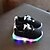 זול נעלי בנים-בנים נעליים PU אביב קיץ נוחות נעלי אתלטיקה שרוכים LED עבור אתלטי קזו&#039;אל לבן שחור ורוד