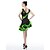 billige ラテンダンスウェア-Latin Dance Dresses Women&#039;s Performance Polyester / Organza Crystals / Rhinestones Sleeveless High Dress