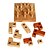 tanie Puzzle drewniane-Puzzle Drewniane puzzle Łamigłówki IQ Układanka Luban Drewniane modele Test na inteligencję Drewno Dla dorosłych Zabawki Prezent