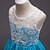 cheap Party Dresses-Girls&#039; Sleeveless Jacquard Flower 3D Printed Graphic Dresses Sweet Polyester Dress Summer Kids Party Slim Lace Pleated