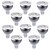 baratos Lâmpadas LED de Foco-10pçs 5.5 W Lâmpadas de Foco de LED 450-500 lm MR16 4 Contas LED LED de Alta Potência Decorativa Branco Quente Branco Frio / RoHs / CE