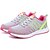 preiswerte Damensportschuhe-Damen Sportschuhe Outdoor Sportlich Casual Sommer Schnürsenkel Niedriger Absatz Runde Zehe Komfort Leuchtende Sohlen Rennen Stoff Schwarz Rosa Fuchsie