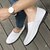 abordables Zapatillas sin cordones y mocasines de hombre-Hombre Zapatos de taco bajo y Slip-On Mocasines de Confort Zapatos Confort Mocasines de verano Casual PU Blanco Negro Marrón Otoño Primavera