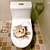 Недорогие Стикеры на стену-Наклейки для туалета - Простые наклейки Животные / Мода / Мультипликация Гостиная / Спальня / Ванная комната