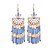 cheap Earrings-Women&#039;s Drop Earrings fan earrings Chandelier Ladies Tassel Bohemian Fashion Euramerican Boho Resin Earrings Jewelry White / Black / Red For Casual