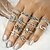cheap Rings-12pcs Ring Pinky Ring For Women&#039;s Party Casual Daily Alloy Evil Eye