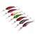 baratos Iscos e Moscas de Pesca-7 pcs Iscas Isco Duro Vairão Manivela Flutuante Afundando Bass Truta Pique Pesca de Mar Pesca Voadora Isco de Arremesso Plástico Duro / Rotação / Pesca de Gancho / Pesca de Água Doce / Pesca de Carpa