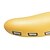 levne USB rozbočovače a přepínače-4 porty USB 2.0 vysokorychlostní rozbočovač roztomilý žlutý
