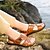 halpa Miesten sandaalit-Miesten Sandaalit Comfort-kengät Valopäällykset Slingback sandaalit Kausaliteetti ulko- Toimisto &amp; ura Kävely Nahka Musta Khaki Ruskea Kevät Kesä / Niiteillä
