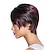 Χαμηλού Κόστους Περούκες υψηλής ποιότητας-μαύρες περούκες για γυναίκες συνθετική περούκα ίσια μπομπ κοντό μπομπ με κτυπήματα περούκα σκούρο κρασί συνθετικά μαλλιά ανθεκτικά στη θερμότητα ombre μαλλιά ombre