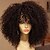 baratos Perucas de cabelo humano-Cabelo Humano Frente de Malha Peruca estilo Kinky Curly Peruca 150% Densidade do Cabelo com o cabelo do bebê Riscas Naturais Peruca Afro Americanas 100% Feita a Mão Mulheres Curto Médio Longo Perucas
