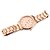 voordelige Trendy Horloge-Dames Polshorloge Gouden Horloge Kwarts Elegant Chronograaf Analoog Gouden Rose goud Zwart / Roestvrij staal