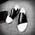 ieftine Saboți și Mocasini Bărbați-Bărbați Comfort Loafers Pantofi de confort Primăvară / Toamnă Casual Mocasini &amp; Balerini Plimbare Piele Alb / Negru / Ținte / EU42