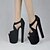 זול נעלי עקב לנשים-נשים נעליים PU אביב נוחות עקבים ל קזו&#039;אל שחור