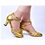 cheap Ballroom Shoes &amp; Modern Dance Shoes-Women&#039;s Modern Shoes Heel Customized Heel Leatherette Buckle Black / Gold / Silver / Professional