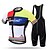 preiswerte Herrenbekleidungs-Sets-XINTOWN Herren Radtrikot mit Radhose kurz Trägern fahrradbekleidung Kurzarm MTB Mountain Rennrad Narzisse Patchwork Fahhrad Trikot Trägerhose / Lange Radhose Mit Trägern Lycra Atmungsaktiv