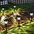 voordelige Tuinlampen-4 stuks roestvrij stalen 1-ledige zonnedak lichtweg gangpad tuin lamp