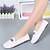 economico Slip-ons e mocassini da donna-Women&#039;s Loafers &amp; Slip-Ons Moccasin Comfort Loafers Classic Loafers Comfort Outdoor Office &amp; Career PU Fall Summer White Black Pink