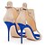 cheap Women&#039;s Heels-Women&#039;s Sandals Heel Sandals Plus Size High Heel Sandals Stiletto Heel Peep Toe Slingback Wedding Dress Party &amp; Evening Synthetics Buckle Summer Color Block Blue