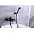 abordables Grifería para bañera-grifo para bañera - grifería de baño moderna de bronce frotado con aceite, válvula de cerámica, grifería monomando para baño / latón / monomando
