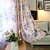 preiswerte Fenstervorhänge-Vorhänge drapiert Schlafzimmer Blume Polyester Druck &amp; Jacquard