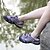 olcso Női sportcipők-Női Cipő Tüll Tavasz / Nyár pár cipő Sportcipők Vízi cipő / Upstream cipő Lapos Kerek orrú Tépőzár Narancssárga / Bíbor / Kék