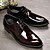 abordables Zapatos Oxford de hombre-Hombre Impresión Oxfords Cuero Primavera / Otoño Oxfords Paseo Borgoña / Negro / Combinación