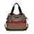 cheap Crossbody Bags-Women&#039;s Ruffles Canvas Shoulder Messenger Bag Canvas Bag Rainbow