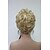 abordables Perruques Synthétiques Sans Bonnet-Perruque Synthétique Bouclé Bouclé Perruque Blond Court Blond Cheveux Synthétiques Femme Blond