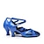 זול נעלי ריקודים ונעלי ריקוד מודרניות-בגדי ריקוד נשים ריקודים סלוניים נעליים מודרניות עקבים נצנוץ שחבור אבזם כסף אדום כחול