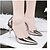 billige Højhælede sko til kvinder-Dame Hæle Stilethæle Dekorativ hæl Club Sko Bryllup Formelt Fest / aften Gang laklæder Forår Sommer Mørkegrå Sort Lys pink