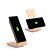 economico Caricabatterie wireless-10w fast charger wireless staffa di legno per iphone xs iphone xr xs max iphone 8 samsung s9 plus s8 note 8 o built-in qi ricevitore smart phone