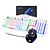 billige Mus og tastaturer-mk21 ledet regnbuens farger backit gaming tastatur og mus kombinasjoner satt