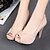 cheap Women&#039;s Heels-Women&#039;s Heels Spring / Summer Stiletto Heel Peep Toe Club Shoes Formal Shoes Wedding Dress Party &amp; Evening Bowknot Leatherette Black / Pink / Beige