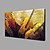 olcso Absztrakt festmények-Hang festett olajfestmény Kézzel festett - Absztrakt Klasszikus / Modern Vászon