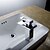 זול ברזים לחדר האמבטיה-חדר רחצה כיור ברז - מפל מים כרום רכוב על סיפון חור אחד / חור ידית אחת אחתBath Taps