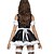 cheap Sexy Uniforms-Maid Costume Cosplay Costume Party Costume Women&#039;s Sexy Uniforms Maid Uniforms Halloween Carnival Festival / Holiday Polyester Outfits Black / White Color Block Patchwork