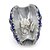 billige Aftenvesker-Dame Krystall / Rhinstein Metall Aftenveske Rhinestone Crystal Evening Bags Blomstermønster Blå / Rød / Navyblå